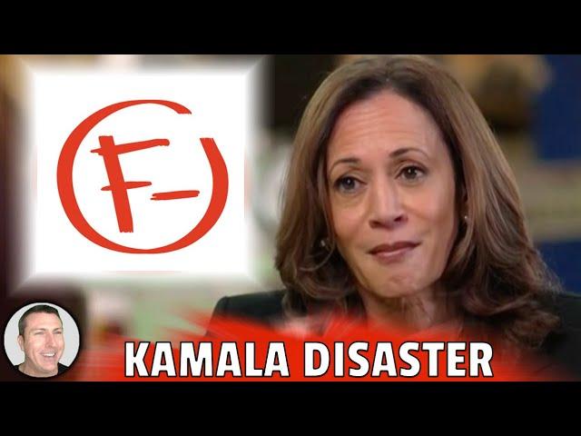 Interview Disaster - Kamala's First Sit Down By Herself Last Night Was Trainwreck