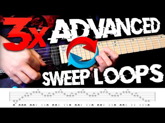 3x Advanced Sweep Picking Loops + TABs