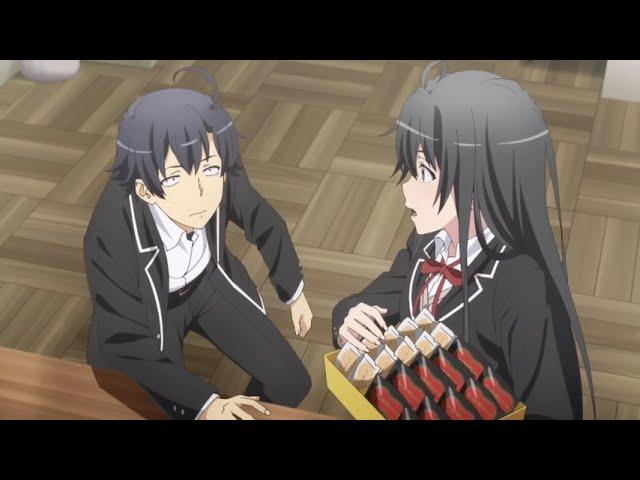 Yukino, yuigahama and iroha fighting over hachiman