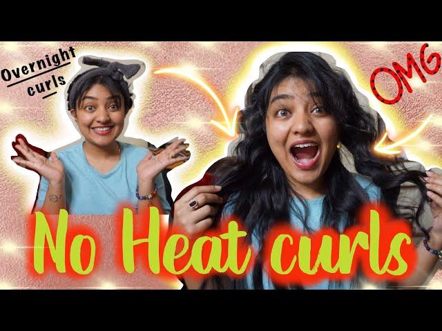 NO HEAT Overnight Curls| VIRAL HACK by Alina Shmidt | Snigdha Chakraborty