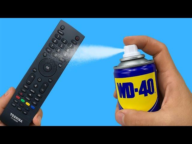 Take a Common WD-40 and Fix All Remote Controls in Your Home!