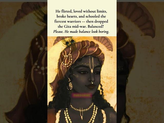 The only ONE with such a diverse personality  #shorts #krishna #krishnastatus #hindugod