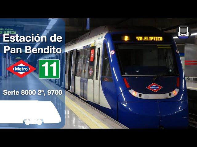 (Serie 9700) Circulaciones por la estación de Pan Bendito | Metro de Madrid