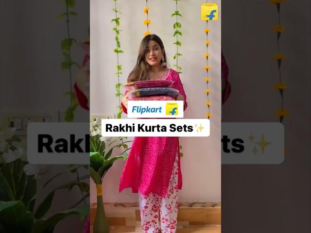 Flipkart Rakhi Kurta Sets Haul️ #shorts #rakhioutfitideas #kurtaset #flipkart #youtubeshorts