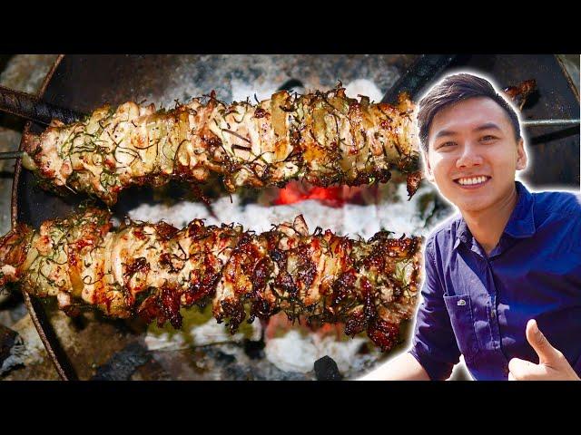 Grilled BLACK PORK in a SPECIAL style of the Dao | Ha Giang Tourism # 4