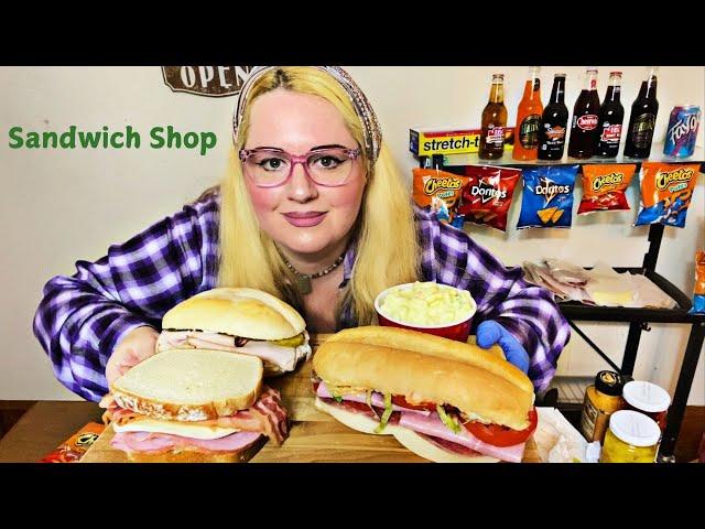 ASMR-Sandwich Shop Role Play 