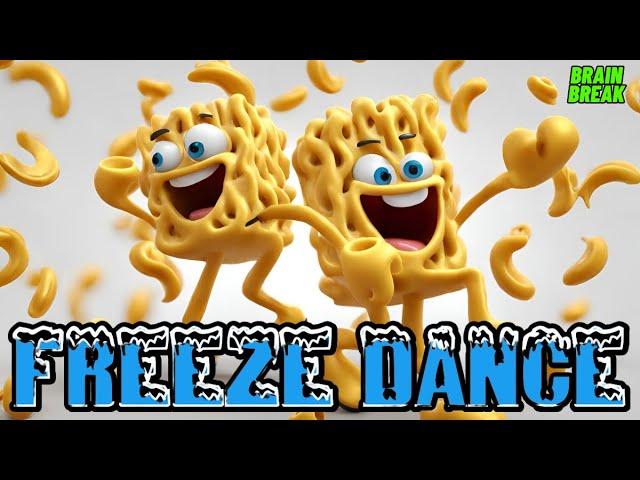 MAC AND CHEESE MONDAY FREEZE DANCE | EXERCISE BRAIN BREAK FOR KIDS | GO NOODLE ALTERNATIVE