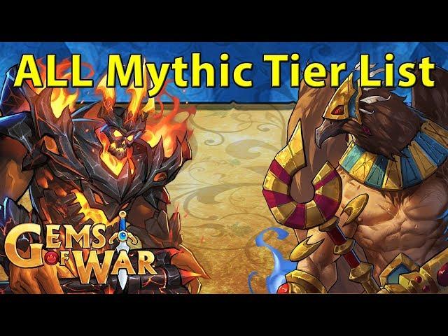 Gems of War: Mythic Tier List