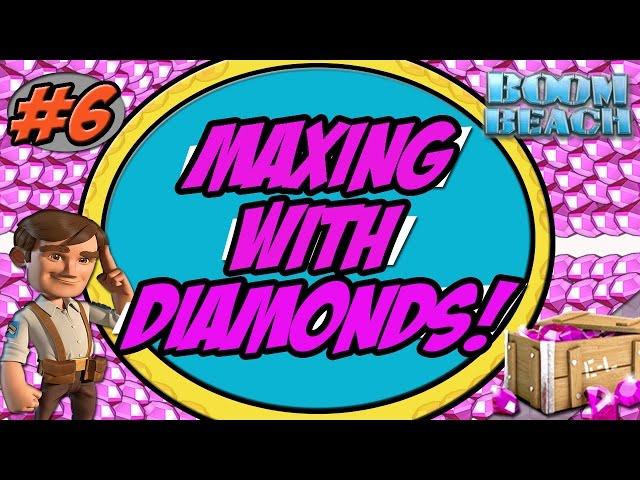 Going To HQ 20! | Maxing With Diamonds #6 | Boom Beach