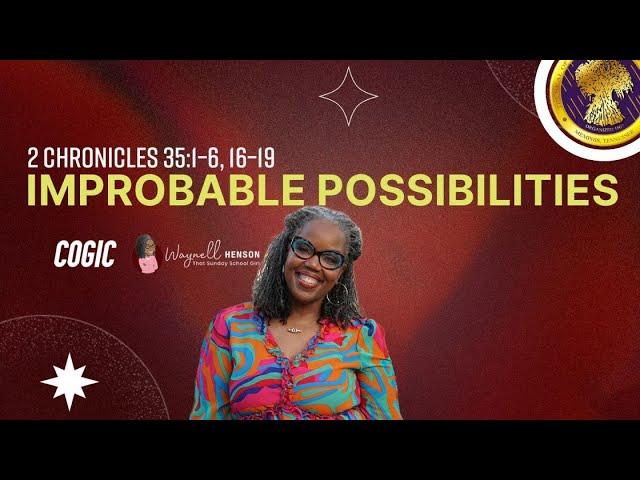 Bible Study Jeremiah 33 | Improbable Possibilities | 09.22.24 | COGIC