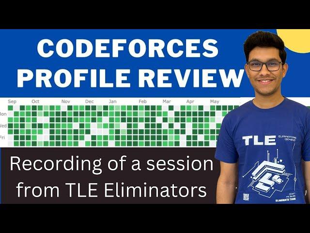 This is why you are not improving on Codeforces!!! | Codeforces Profile Review | Recording from TLE