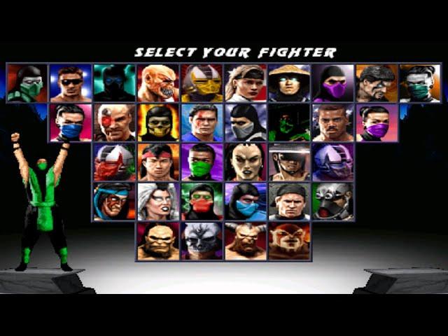 Mortal Kombat Trilogy Project - (MUGEN) Reptile mk1 Gameplay Playthrough