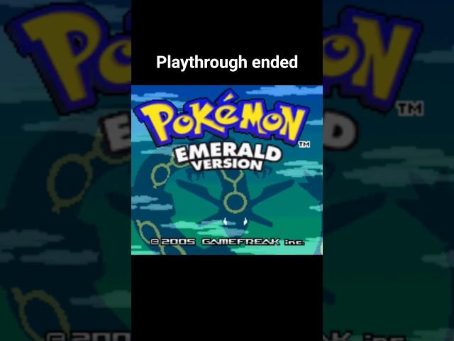 We failed the Nuzlocke #pokemon #pokemonemerald #pokemonnuzlocke #gamefreak #funny #gaming #pkmn