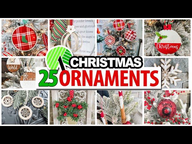 25 *BEST* DIY Holiday Ornaments! (Beginner friendly) Dollar Tree Christmas 2024