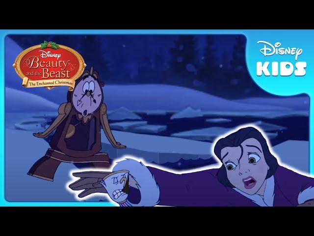  Winter Dangers Await Belle! | Beauty and the Beast: The Enchanted Christmas | Disney Kids