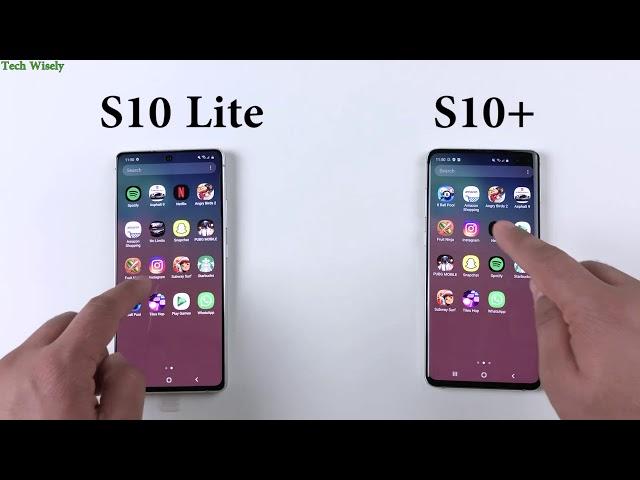 SAMSUNG S10 Lite vs S10+ Speed Test Comparison