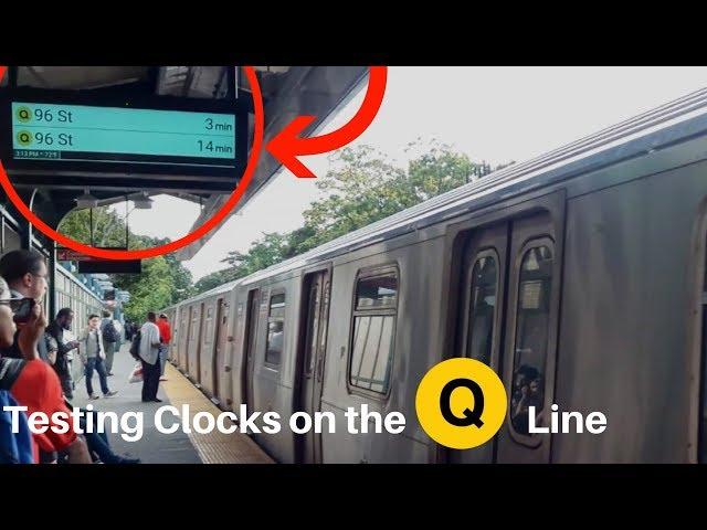 New Countdown Clocks on the Q Line (Brighton Line) at Avenue H