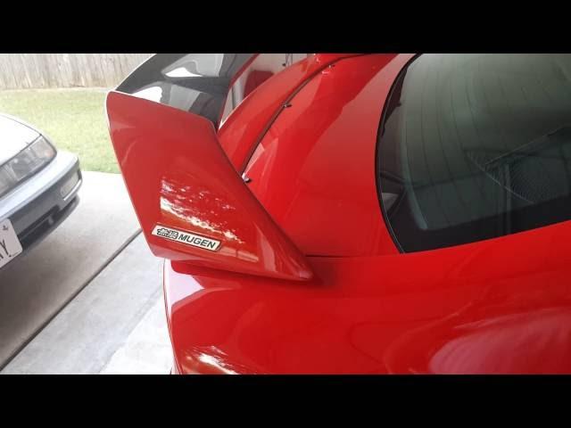 07 civic si sedan mugen rr wing install