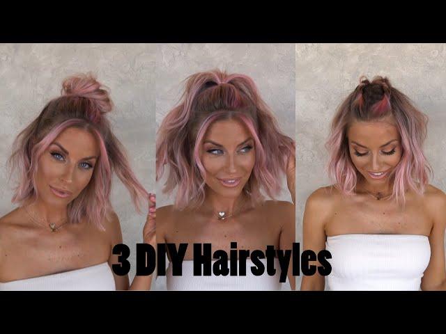 3 Fast DIY Hairstyles! | Hair By Chrissy