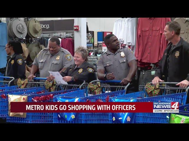 Metro kids go shopping with officers