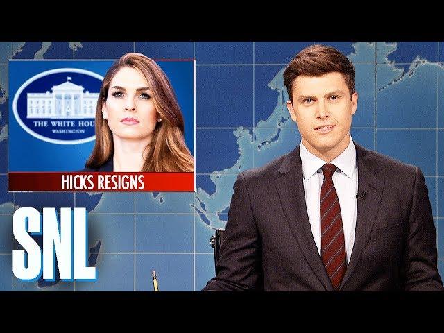 Weekend Update on Hope Hicks's Resignation - SNL