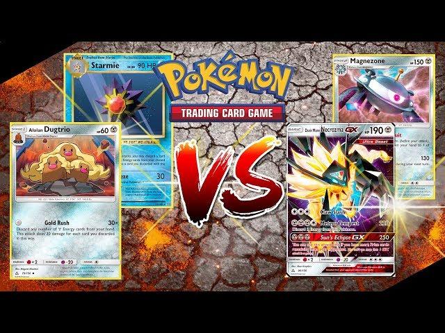 Alolan Dugtrio/Starmie VS Dusk Mane Necrozma GX/Magnezone (EPIC SWEEP!!?) - Pokemon TCG Match