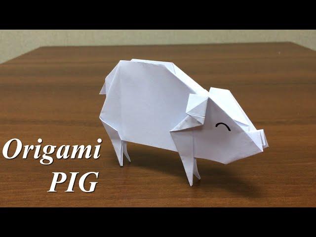 How to Make an EASY Origami Pig - Tutorial