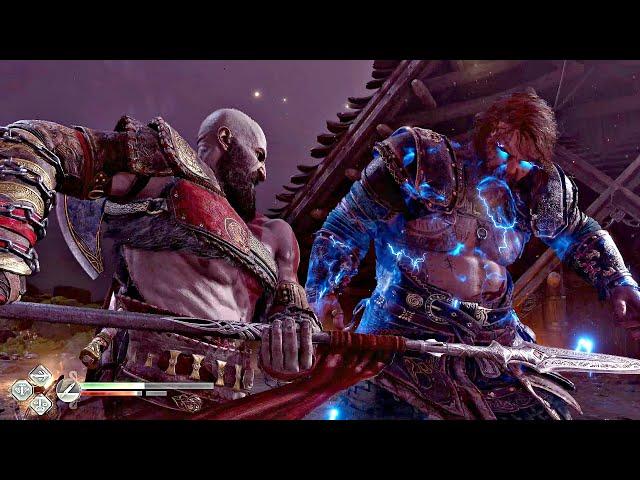 God of War 5 Ragnarok - THOR Vs Kratos Boss Fight & Death Scene (4K 60FPS) PS5