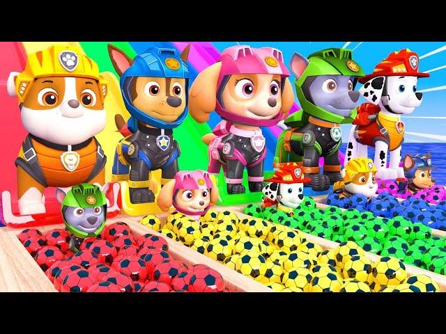 PAW Patrol Guess The Right Door ESCAPE ROOM CHALLENGE Animals Tire Game Cow Mammoth Elephant Tiger