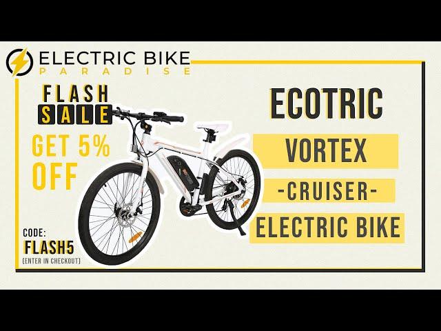 Ecotric Vortex 36V/9Ah 350W 7 Speed Cruiser Electric Bike Review by Electric Bike Paradise