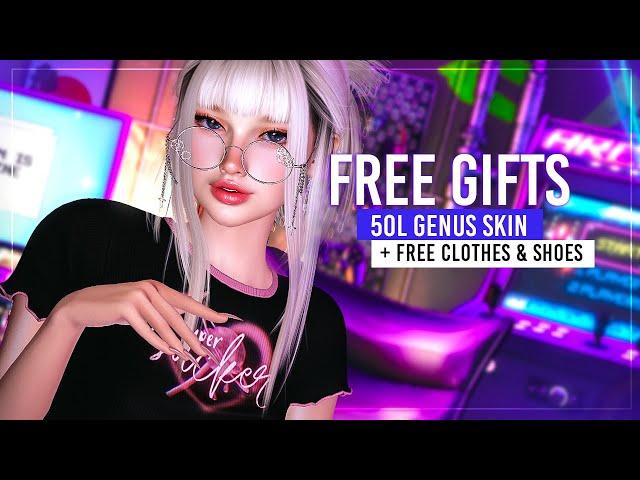 FREE GIFTS Second Life March | 50L Skin GENUS Morph Toon | Free Clothes & Shoes | Ropa Gratis