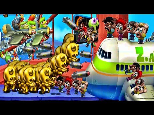 Zombie Tsunami Huge Update:Golden Zombies and Punk Aviator Zombird- Eat Civilians (Android ,iOS)