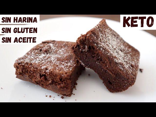 BROWNIES de SÓLO 2 INGREDIENTES (KETO) Sin Harinas, Sin Azúcar, Sin Mantequilla