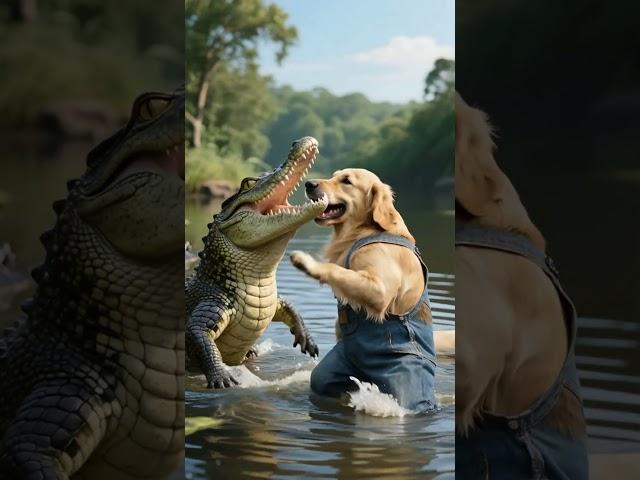 My baby has been eaten by a crocodile. Who can help me? #dog#rescue #story