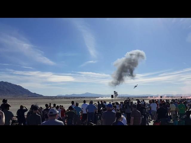 Simulated attack on Nellis Air Force Base, Airshow Air & Space exhibit 11/11/17. "AMAZING must see"