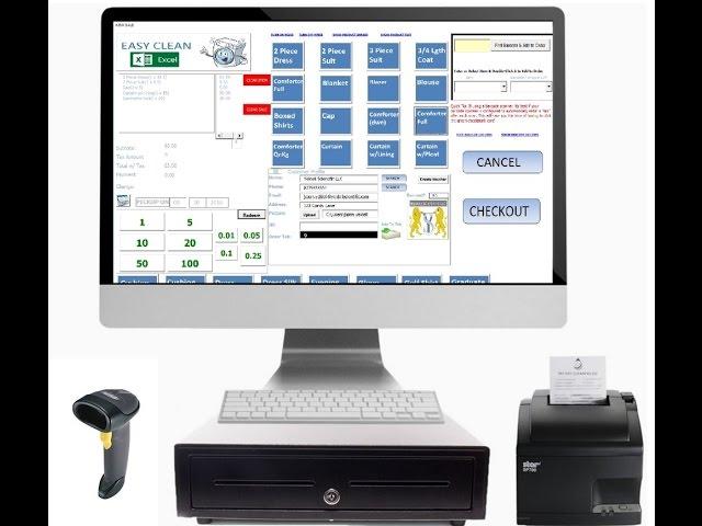 Easy Clean Dry Cleaning POS- Quick Overview - Microsoft Excel Dry Clean Software