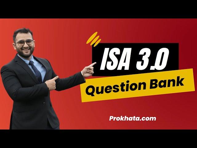 ISA 3.0 Question Bank | Strategy to Clear DISA in 1st Attempt in less time