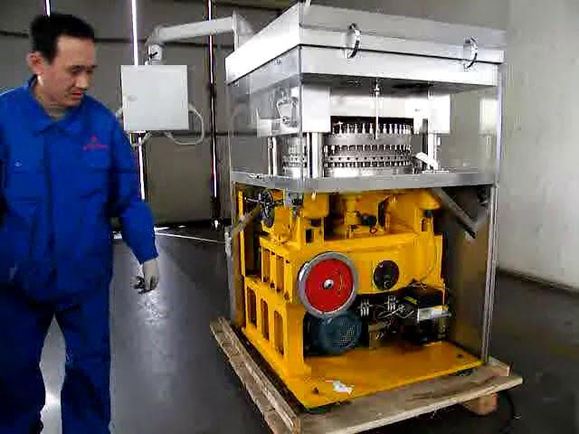 ZP-55 large rotary tablet press machine operation process