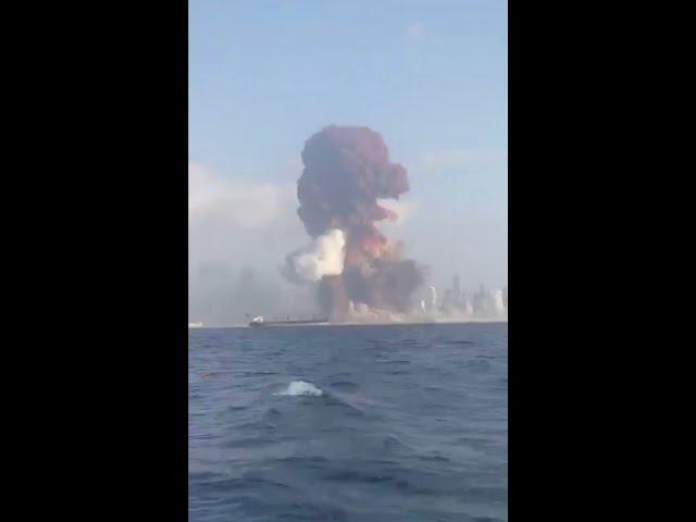 Beirut, Lebanon Explosion View From The Sea