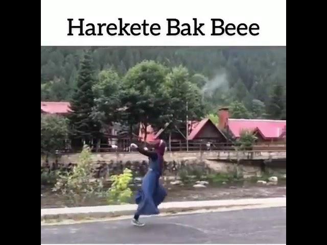 Türbanlı kızdan harika hareket