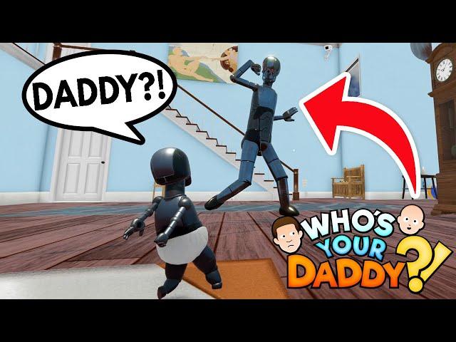 BABY AND DADDY BECAME AI ROBOTS in WHO'S YOUR DADDY!