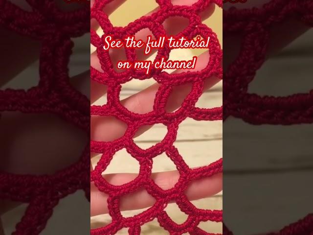 Interesting free hand crochet technique #crochet #olgapoltava #freehandcrochet