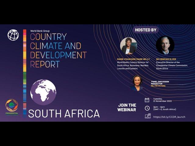 Launch: Country Climate and Development Report for South Africa