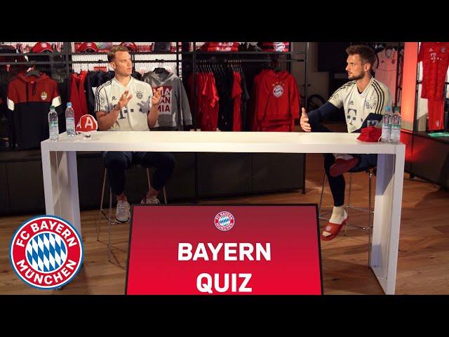 The big FC Bayern quiz with Manuel Neuer and Sven Ulreich