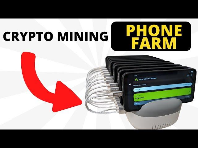 I Built This DePin Crypto Mining Phone Farm + Free Giveaway!