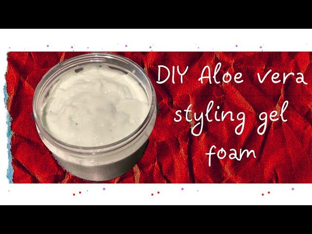 #DIY Aloe vera styling gel foam  (ENGLISH SUBTITLES)