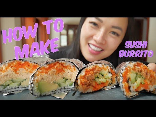How to make SUSHI BURRITO (QUICK and EASY) | SASVlogs