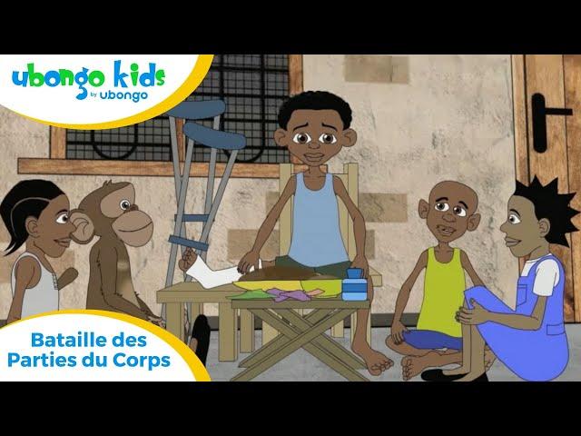 ÉPISODE # 18: Bataille des Parties du Corps! | Ubongo Kids | Dessin animé éducatif d’Afrique