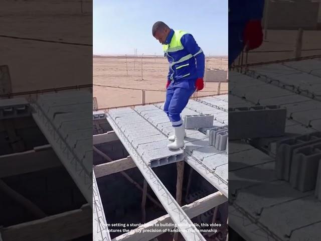 Rooftop Concrete Work: Builders in Action from Foundation to Wall