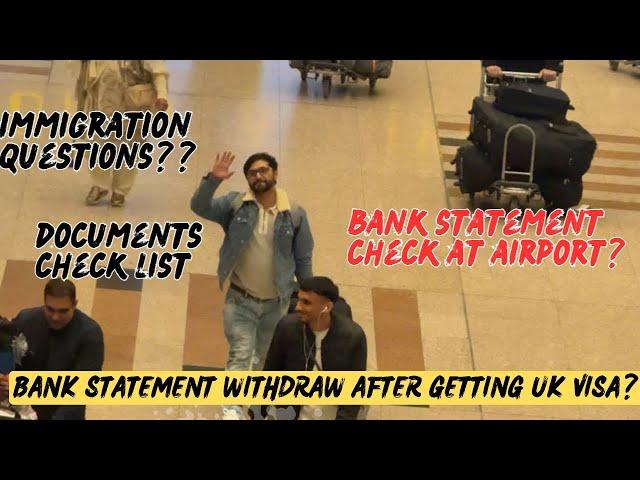 Alert  | Can Student withdraw bank statemnt after getting visa? | UK immigration question answers